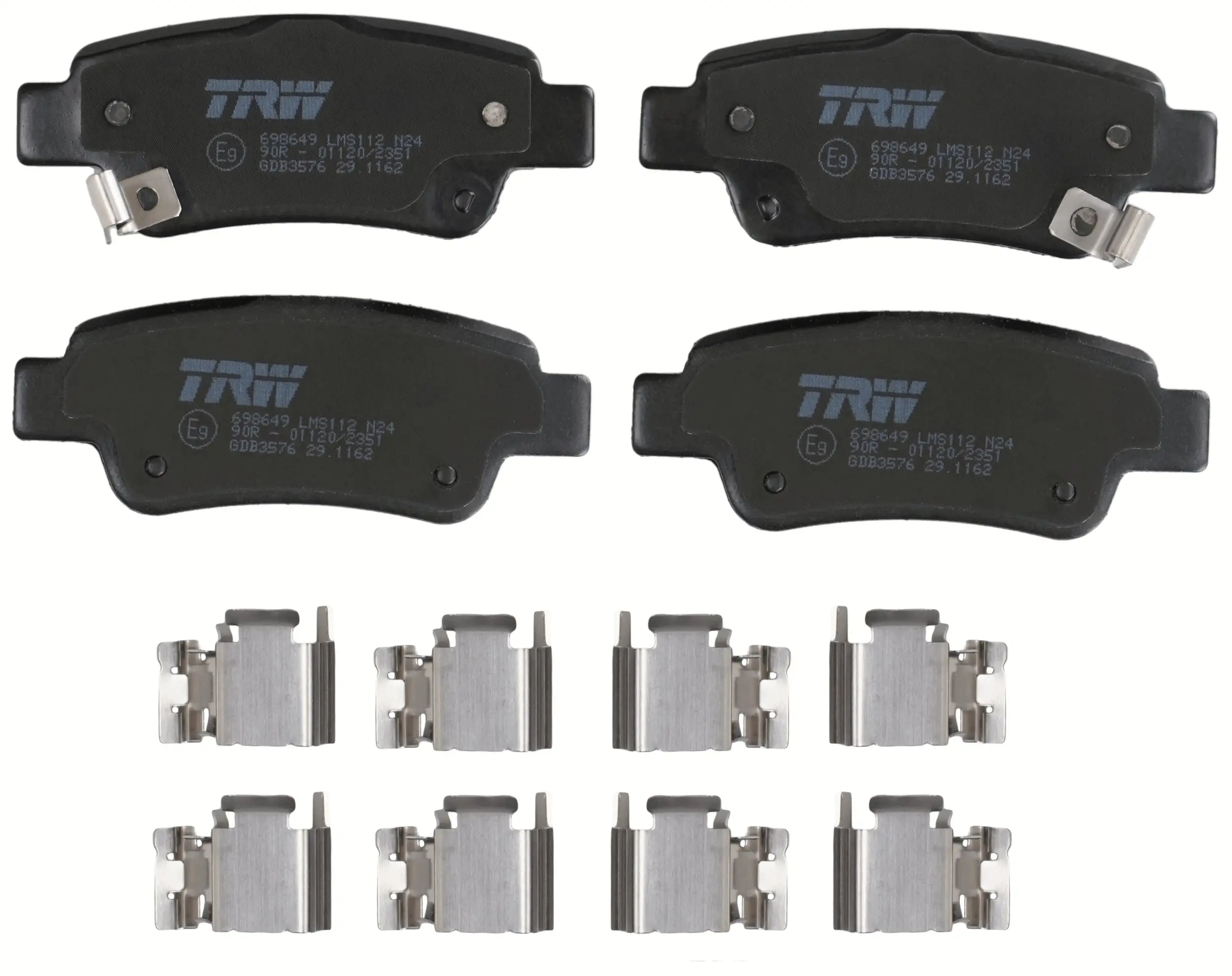 Bremsbelagsatz, Scheibenbremse Hinterachse TRW GDB3576