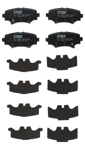 Bremsbelagsatz, Scheibenbremse Hinterachse TRW GDB3593 Bild Bremsbelagsatz, Scheibenbremse Hinterachse TRW GDB3593