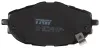 Bremsbelagsatz, Scheibenbremse Vorderachse TRW GDB3598 Bild Bremsbelagsatz, Scheibenbremse Vorderachse TRW GDB3598