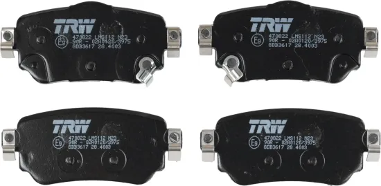 Bremsbelagsatz, Scheibenbremse Hinterachse TRW GDB3617 Bild Bremsbelagsatz, Scheibenbremse Hinterachse TRW GDB3617