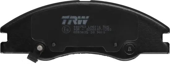 Bremsbelagsatz, Scheibenbremse Vorderachse TRW GDB3635 Bild Bremsbelagsatz, Scheibenbremse Vorderachse TRW GDB3635