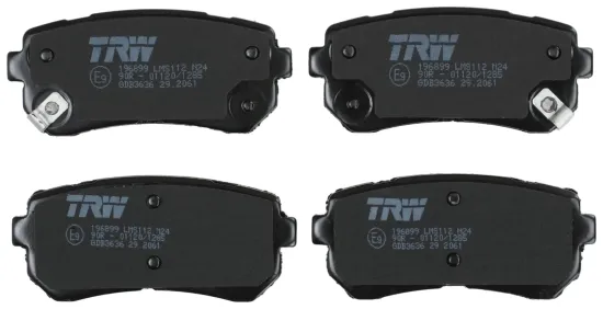 Bremsbelagsatz, Scheibenbremse Hinterachse TRW GDB3636 Bild Bremsbelagsatz, Scheibenbremse Hinterachse TRW GDB3636