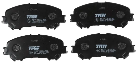 Bremsbelagsatz, Scheibenbremse Vorderachse TRW GDB3648 Bild Bremsbelagsatz, Scheibenbremse Vorderachse TRW GDB3648