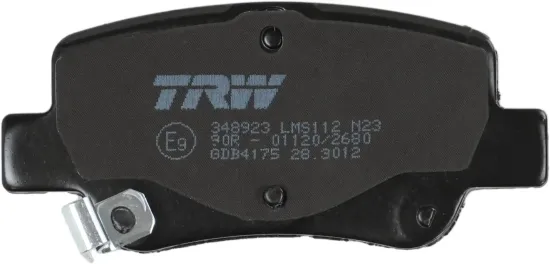 Bremsbelagsatz, Scheibenbremse Hinterachse TRW GDB4175 Bild Bremsbelagsatz, Scheibenbremse Hinterachse TRW GDB4175
