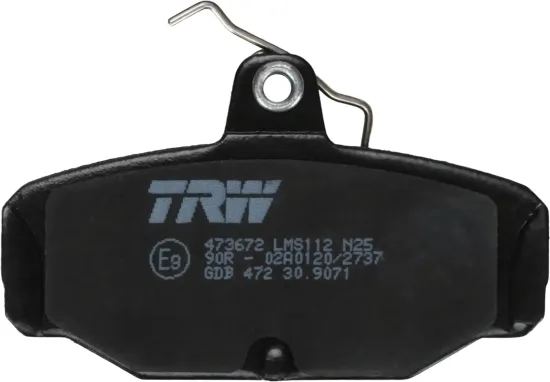 Bremsbelagsatz, Scheibenbremse Hinterachse TRW GDB472 Bild Bremsbelagsatz, Scheibenbremse Hinterachse TRW GDB472