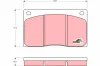 Bremsbelagsatz, Scheibenbremse TRW GDB585