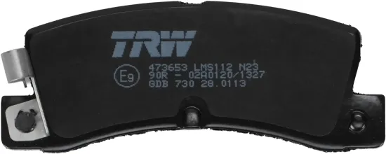 Bremsbelagsatz, Scheibenbremse Hinterachse TRW GDB730 Bild Bremsbelagsatz, Scheibenbremse Hinterachse TRW GDB730