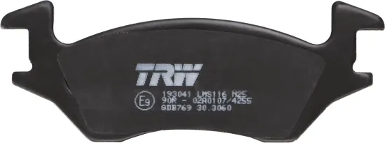 Bremsbelagsatz, Scheibenbremse Vorderachse TRW GDB769 Bild Bremsbelagsatz, Scheibenbremse Vorderachse TRW GDB769