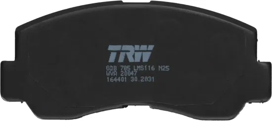Bremsbelagsatz, Scheibenbremse Vorderachse TRW GDB785 Bild Bremsbelagsatz, Scheibenbremse Vorderachse TRW GDB785