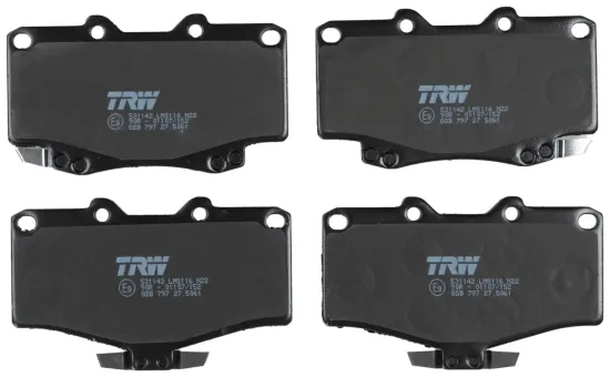Bremsbelagsatz, Scheibenbremse Vorderachse TRW GDB797 Bild Bremsbelagsatz, Scheibenbremse Vorderachse TRW GDB797