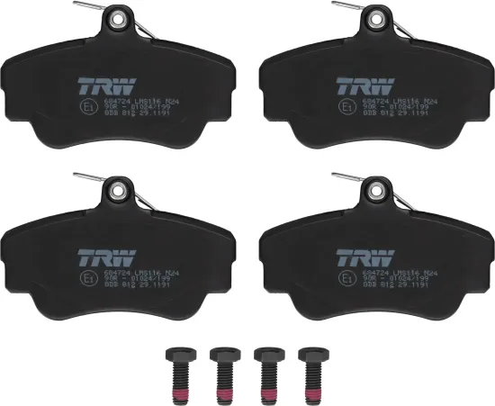 Bremsbelagsatz, Scheibenbremse Vorderachse TRW GDB812 Bild Bremsbelagsatz, Scheibenbremse Vorderachse TRW GDB812