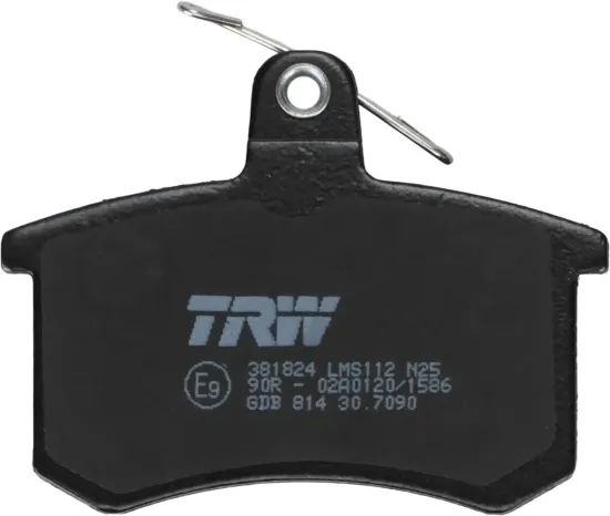 Bremsbelagsatz, Scheibenbremse Hinterachse TRW GDB814 Bild Bremsbelagsatz, Scheibenbremse Hinterachse TRW GDB814