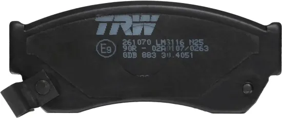 Bremsbelagsatz, Scheibenbremse Vorderachse TRW GDB883 Bild Bremsbelagsatz, Scheibenbremse Vorderachse TRW GDB883
