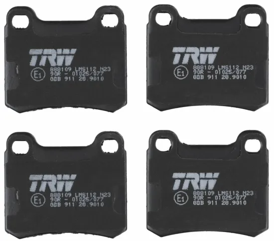 Bremsbelagsatz, Scheibenbremse Hinterachse TRW GDB911 Bild Bremsbelagsatz, Scheibenbremse Hinterachse TRW GDB911