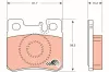 Bremsbelagsatz, Scheibenbremse Hinterachse TRW GDB987 Bild Bremsbelagsatz, Scheibenbremse Hinterachse TRW GDB987