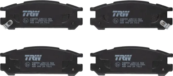 Bremsbelagsatz, Scheibenbremse Hinterachse TRW GDB990 Bild Bremsbelagsatz, Scheibenbremse Hinterachse TRW GDB990