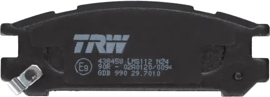 Bremsbelagsatz, Scheibenbremse Hinterachse TRW GDB990 Bild Bremsbelagsatz, Scheibenbremse Hinterachse TRW GDB990