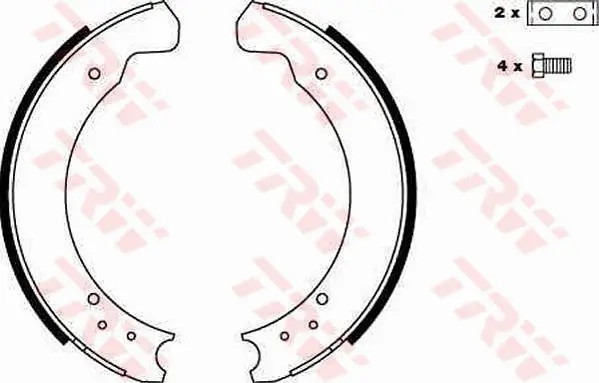 Bremsbackensatz Hinterachse TRW GS6075