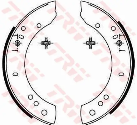 Bremsbackensatz Hinterachse TRW GS6082