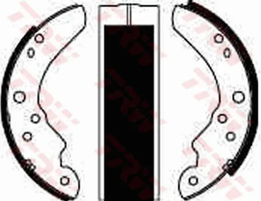 Bremsbackensatz Hinterachse TRW GS6141 Bild Bremsbackensatz Hinterachse TRW GS6141