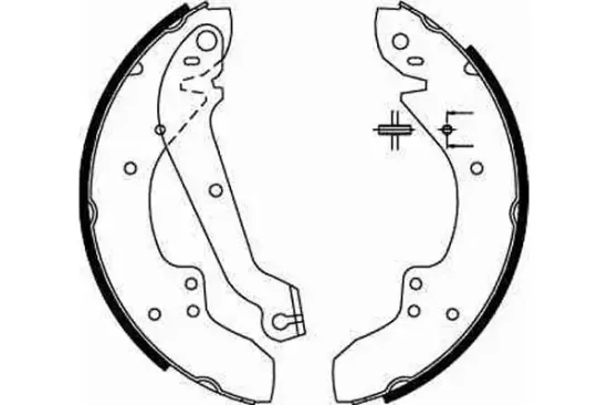 Bremsbackensatz Hinterachse TRW GS6167 Bild Bremsbackensatz Hinterachse TRW GS6167