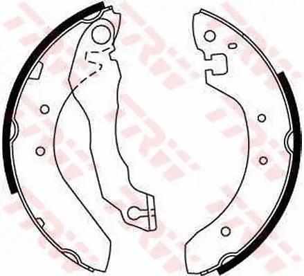 Bremsbackensatz Hinterachse TRW GS6176 Bild Bremsbackensatz Hinterachse TRW GS6176