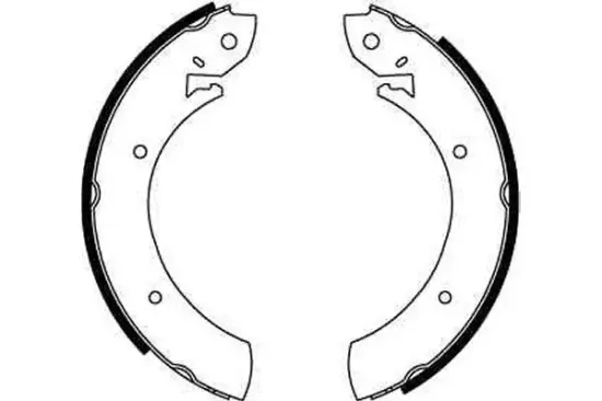 Bremsbackensatz Hinterachse TRW GS6181 Bild Bremsbackensatz Hinterachse TRW GS6181