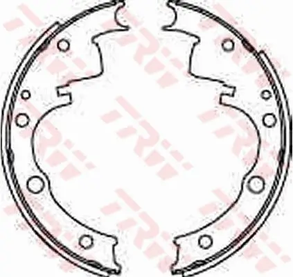 Bremsbackensatz Hinterachse TRW GS6209 Bild Bremsbackensatz Hinterachse TRW GS6209