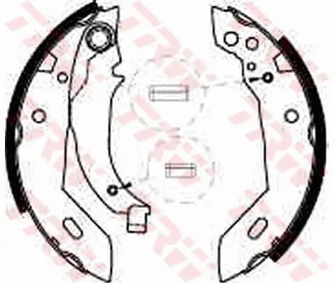 Bremsbackensatz Hinterachse TRW GS6228