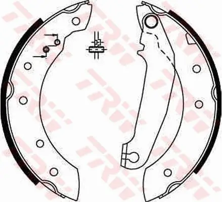 Bremsbackensatz Hinterachse TRW GS6233