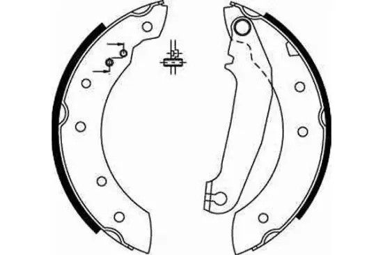 Bremsbackensatz Hinterachse TRW GS6233 Bild Bremsbackensatz Hinterachse TRW GS6233