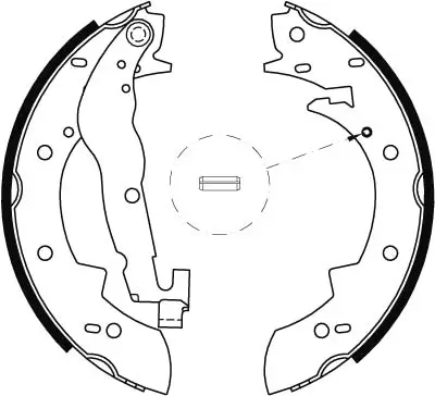 Bremsbackensatz Hinterachse TRW GS6237 Bild Bremsbackensatz Hinterachse TRW GS6237