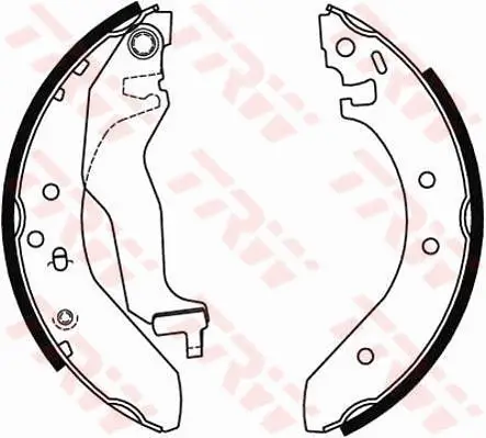 Bremsbackensatz Hinterachse TRW GS6246 Bild Bremsbackensatz Hinterachse TRW GS6246