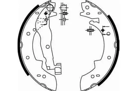 Bremsbackensatz Hinterachse TRW GS6251 Bild Bremsbackensatz Hinterachse TRW GS6251