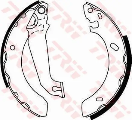 Bremsbackensatz Hinterachse TRW GS6254 Bild Bremsbackensatz Hinterachse TRW GS6254