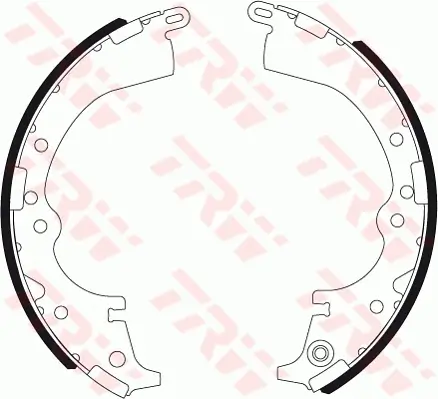Bremsbackensatz Hinterachse TRW GS7333