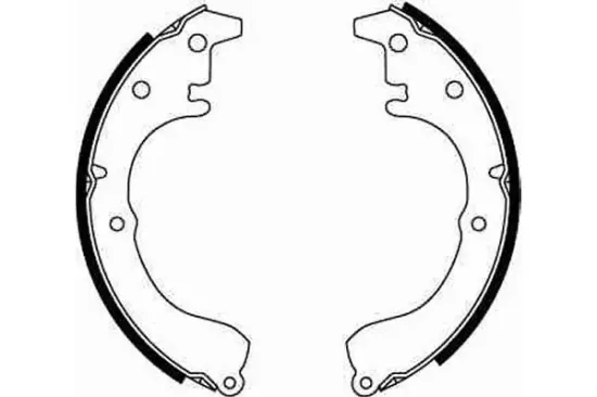 Bremsbackensatz Hinterachse TRW GS8046 Bild Bremsbackensatz Hinterachse TRW GS8046