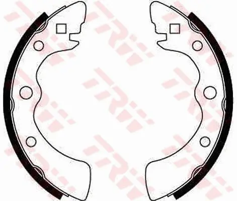 Bremsbackensatz Hinterachse TRW GS8071
