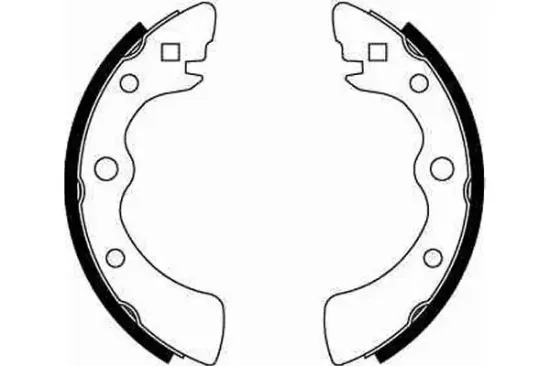 Bremsbackensatz Hinterachse TRW GS8071 Bild Bremsbackensatz Hinterachse TRW GS8071