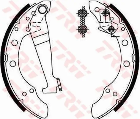 Bremsbackensatz Hinterachse TRW GS8092