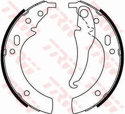 Bremsbackensatz Hinterachse TRW GS8094