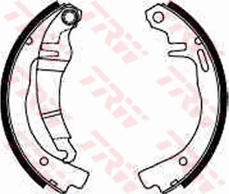 Bremsbackensatz Hinterachse TRW GS8144
