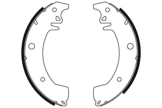 Bremsbackensatz Hinterachse TRW GS8154 Bild Bremsbackensatz Hinterachse TRW GS8154