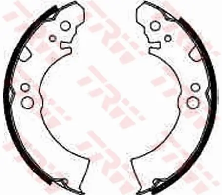 Bremsbackensatz Hinterachse TRW GS8156 Bild Bremsbackensatz Hinterachse TRW GS8156