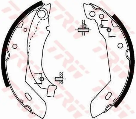 Bremsbackensatz Hinterachse TRW GS8158