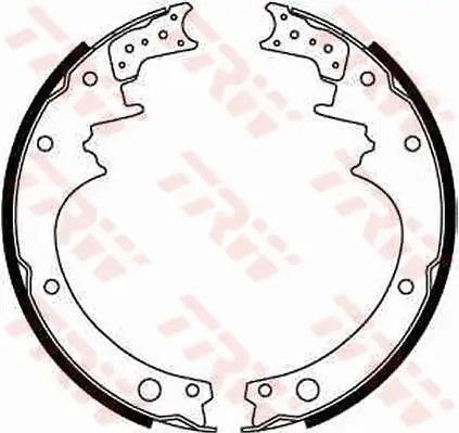 Bremsbackensatz Hinterachse TRW GS8183 Bild Bremsbackensatz Hinterachse TRW GS8183