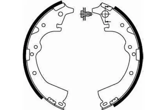 Bremsbackensatz Hinterachse TRW GS8184 Bild Bremsbackensatz Hinterachse TRW GS8184