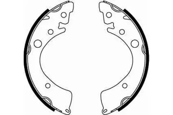 Bremsbackensatz Hinterachse TRW GS8201 Bild Bremsbackensatz Hinterachse TRW GS8201