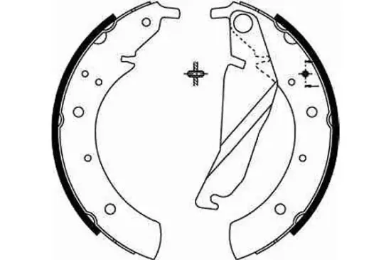 Bremsbackensatz Hinterachse TRW GS8209 Bild Bremsbackensatz Hinterachse TRW GS8209