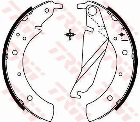 Bremsbackensatz Hinterachse TRW GS8209 Bild Bremsbackensatz Hinterachse TRW GS8209